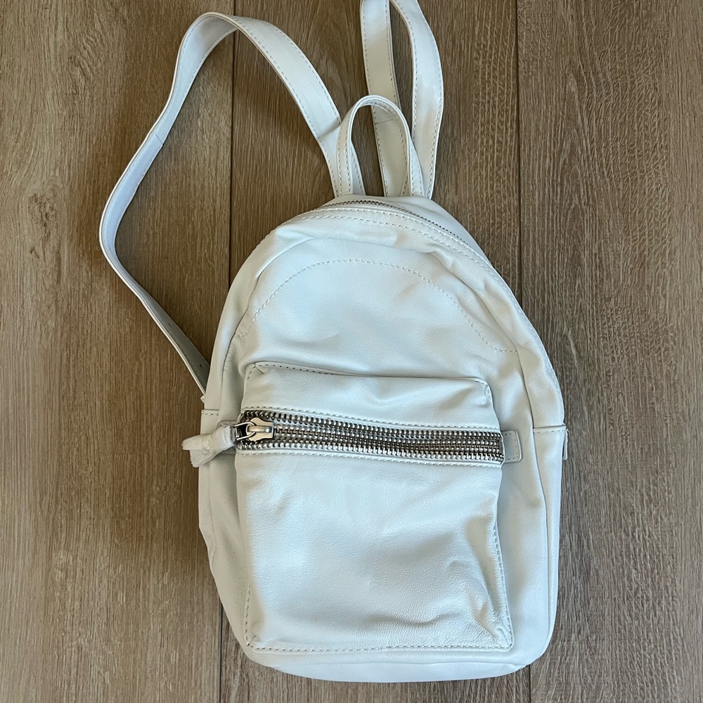 Frye Lena Leather White Mini Backpack New without tags